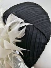 Load image into Gallery viewer, Item 83 - Black and White Feather Flower
