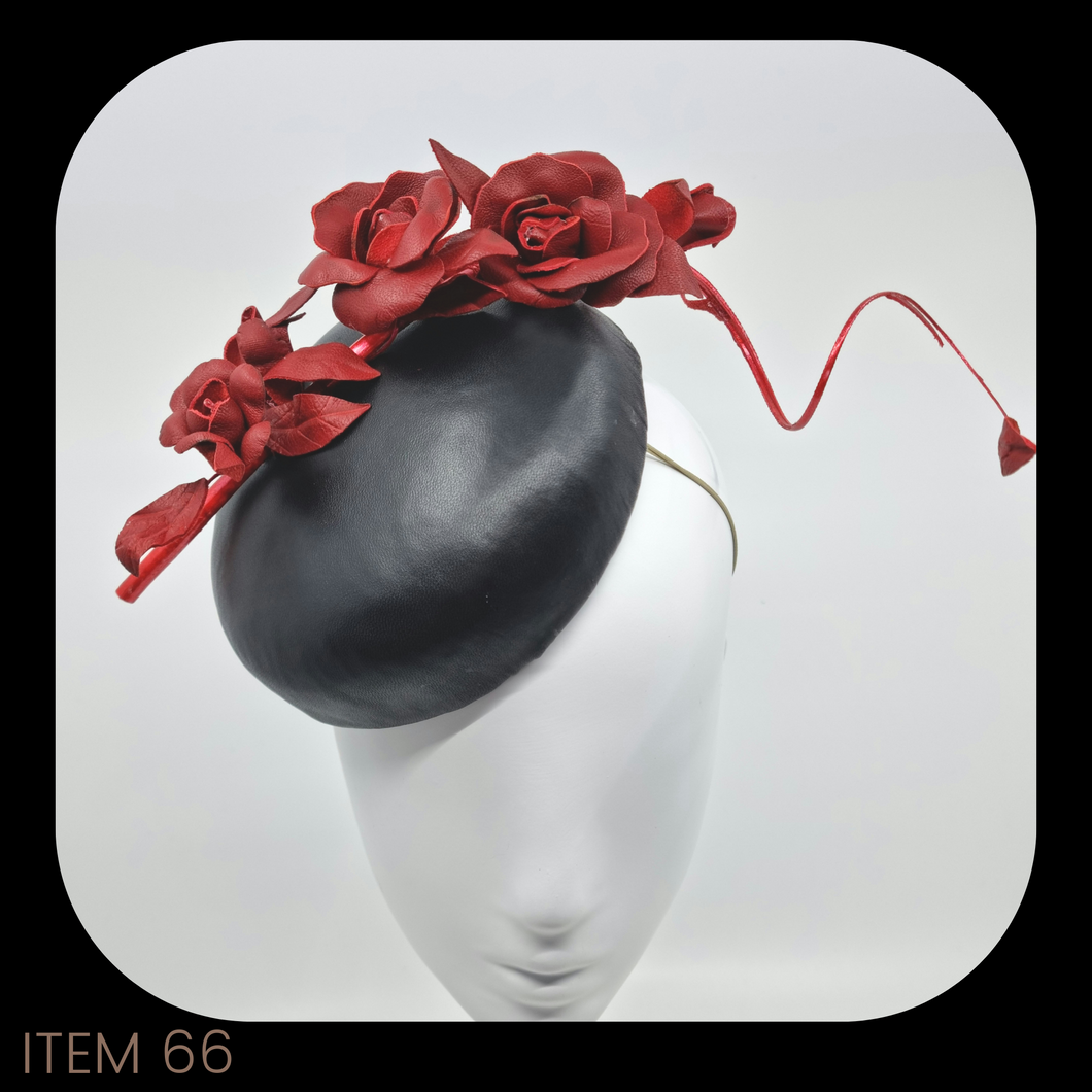 Item 66 - Red Leather Rose